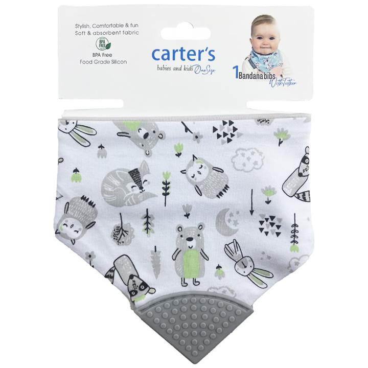 پیش بند سه گوش دندان گیر دار خرگوش کارترز Carters